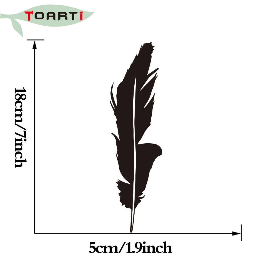 Авто стиль перо виниловая наклейка окно для стенок бампера ноутбука Родной