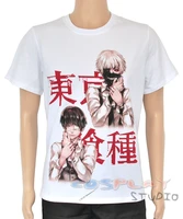 anime tokyo ghoul cosplay kaneki ken cosplay costumes summer shirt leisure t shirt european size