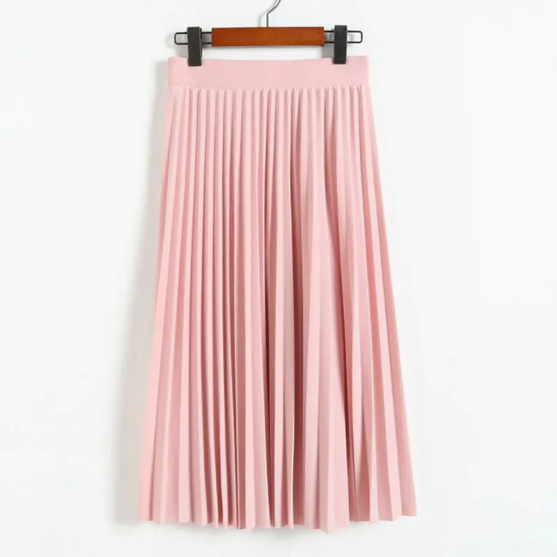 Плиссированная юбка женская с высокой талией | Женская одежда