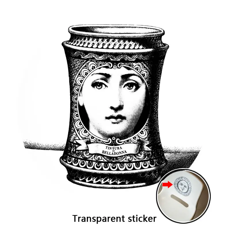NO.197-220 дизайнерские обои Fornasetti, прозрачные наклейки, наклейки на стену для украшения стен, гостиной, 1 шт - Цвет: 210