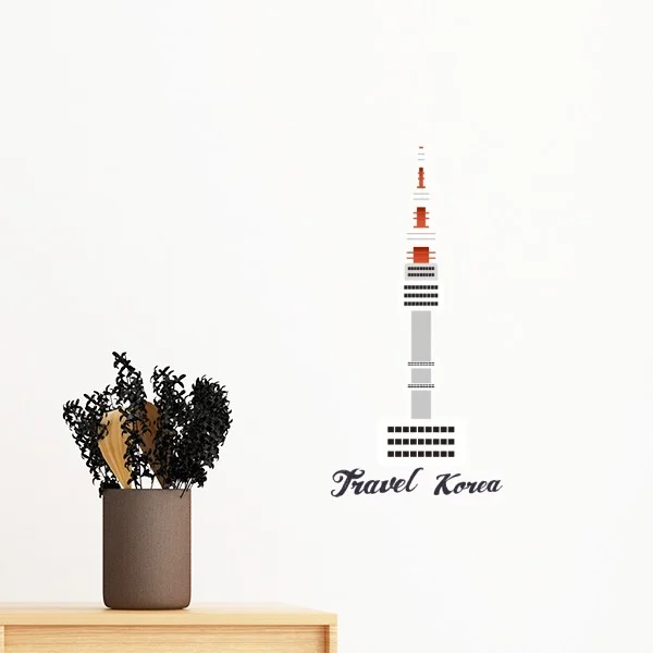 Карта флага демонстрирующая строительные достопримечательности съемная