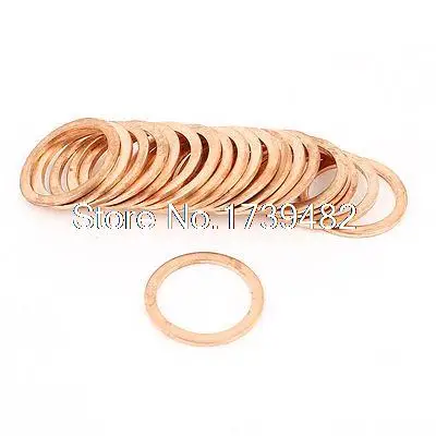 20 ШТ. 22 мм Внутренний Диаметр 28 OD Медная Плоская Шайба Уплотнительное Кольцо
