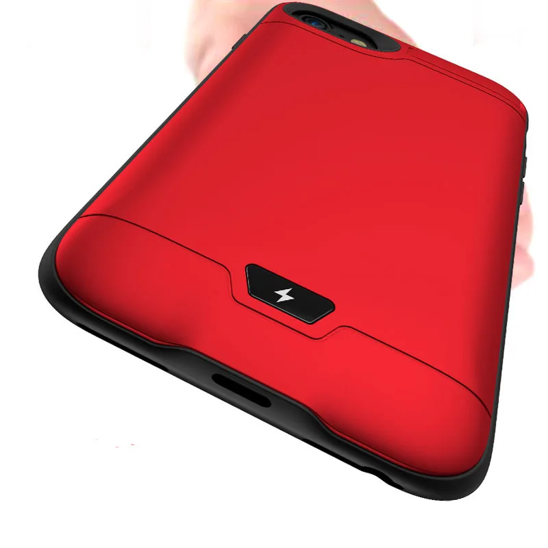 Чехол с аккумулятором для apple iphone 6 6s 7 8 5000 мАч зарядное устройство подставкой plus