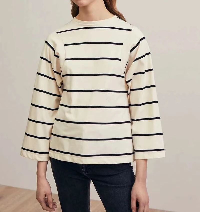 2019 Осень Новый девятый рукав женские повседневные футболки из хлопка для