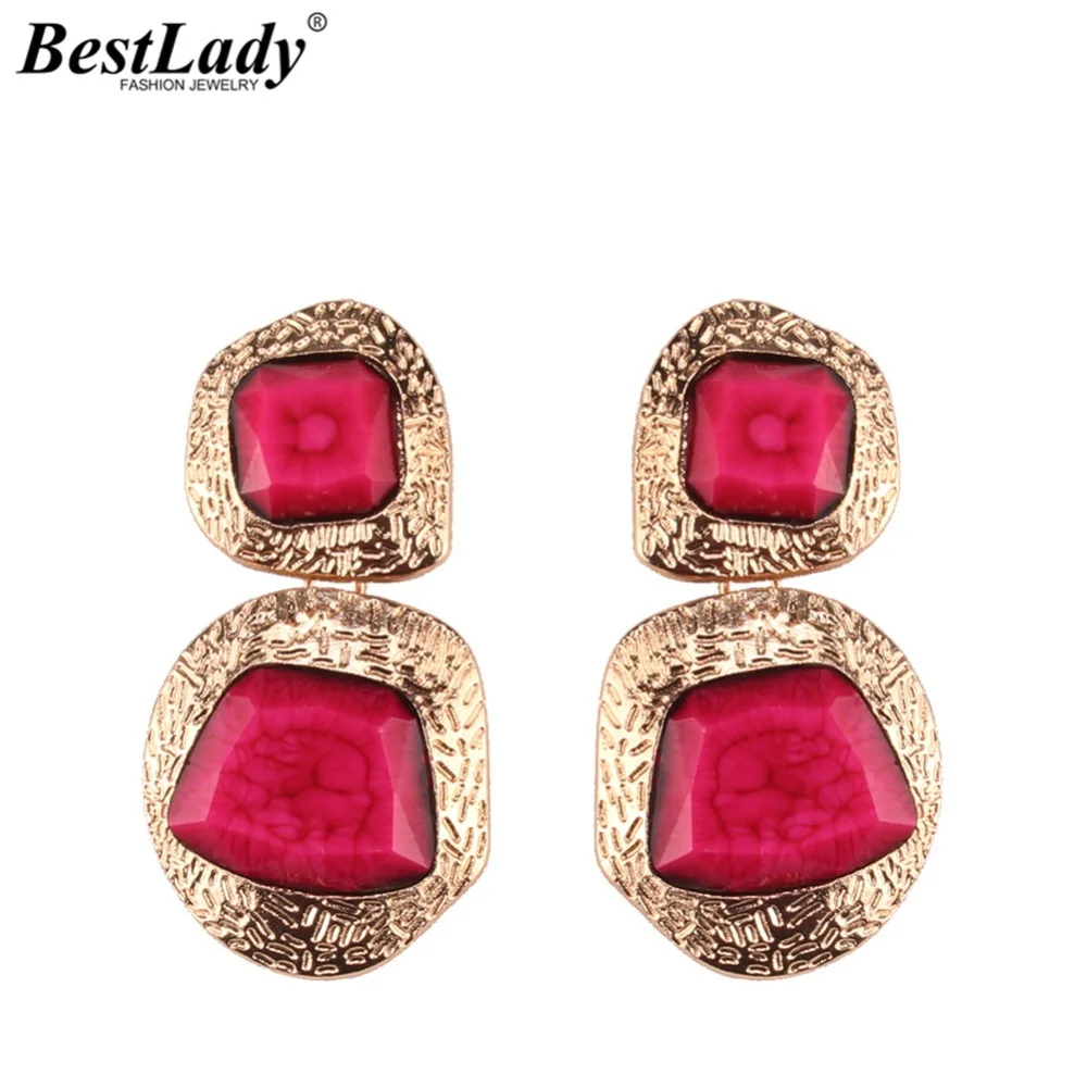 Best lady ZA разноцветные Висячие серьги для женщин элегантные свадебные подарки Подвеска Серьги Очаровательные трендовые ювелирные изделия горячая распродажа