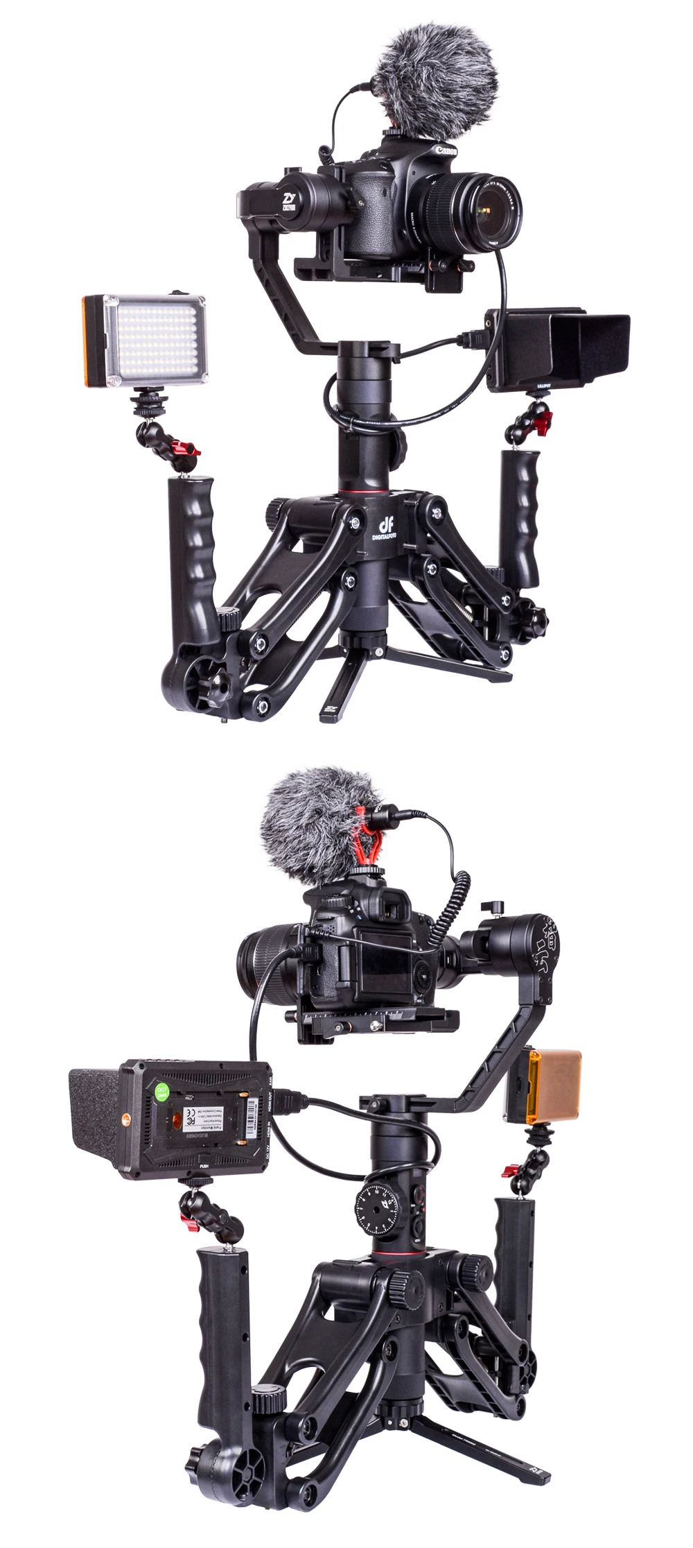 DH04 Z axis весна двойная ручка карданный держатель для ZHIYUN Crane 2 DJI Ronin S/SC MOZA AIRCROSS Smooth 4 OSMO mobile 2 AK2000