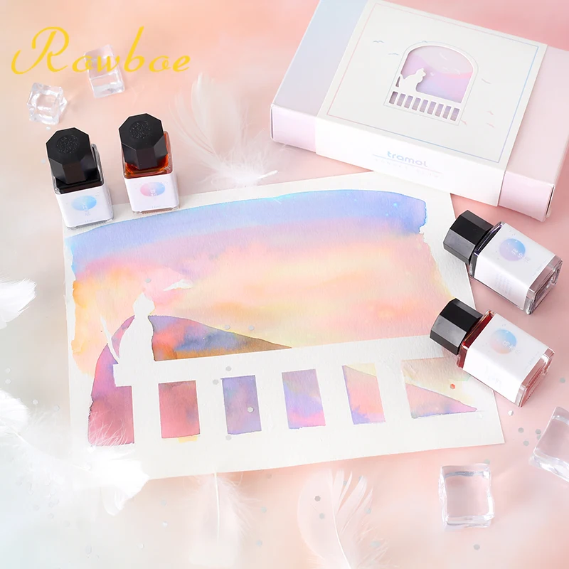Канцелярские принадлежности ROWBOE чернильная ручка цвета заката не углеродистая