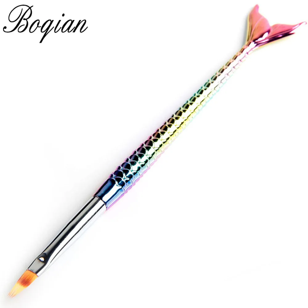 BQAN 5Style Mermaid Honeycomb Handle Nail Art Acrylic UV Gel Extension Brush Flower Design Drawing Painting Pen Set G | Красота и