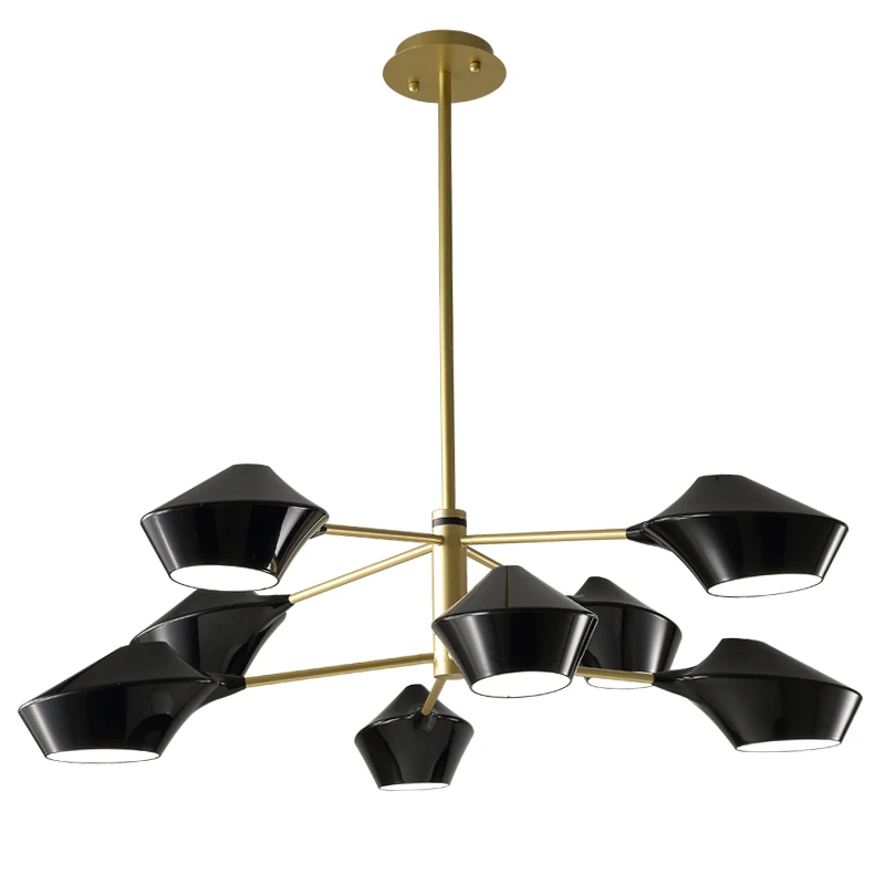 Goede Nordic Stijl Licht Hal Moderne Minimalistische Woonkamer Lichten Atmosferische Restaurant Kroonluchter Smeedijzeren Bar Thuis Lampen