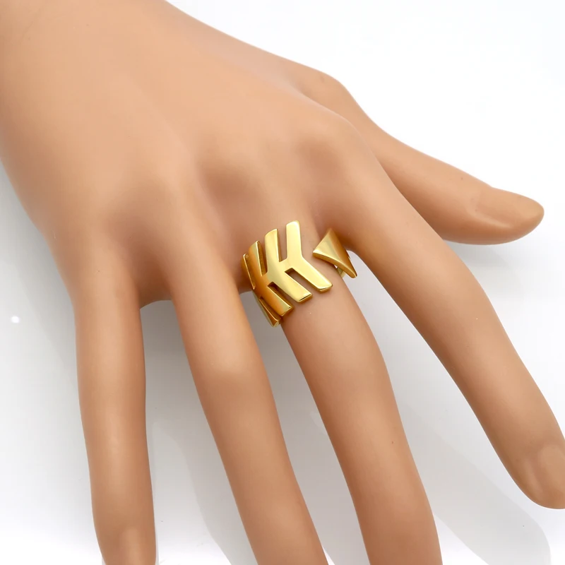 Кольцо женское из нержавеющей стали 316L золотистое ювелирное изделие|arrow ring|jewelry