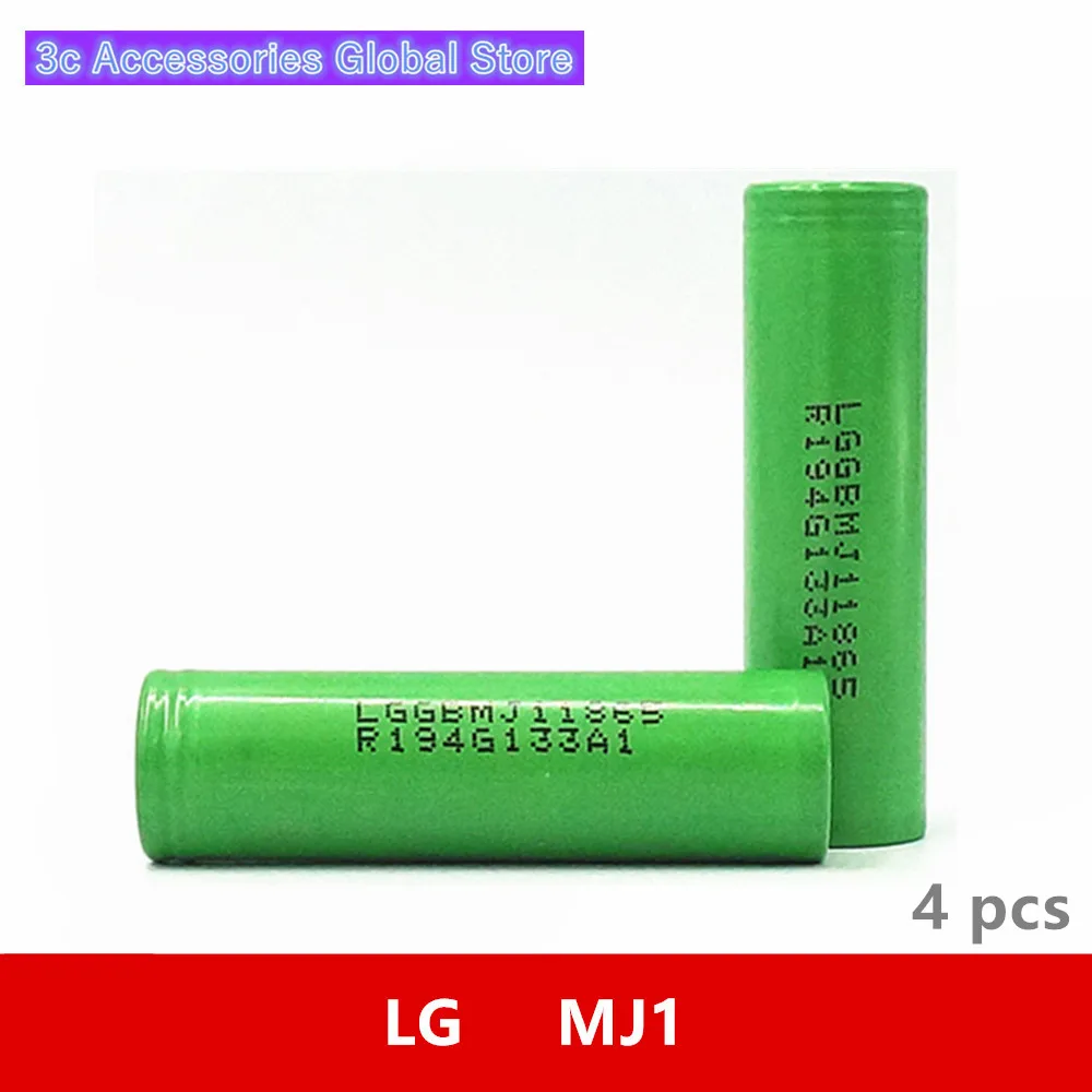 4 шт./лот оригинальный аккумулятор для LG INR18650MJ1 MJ1 Chem 3 6 В IMR 7 18650 10A|Перезаряжаемые