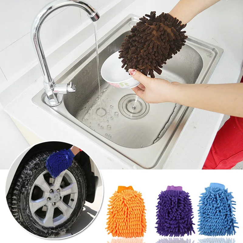 Чистящие перчатки из микрофибры для сада кухни бытовые мытья окон чистящие