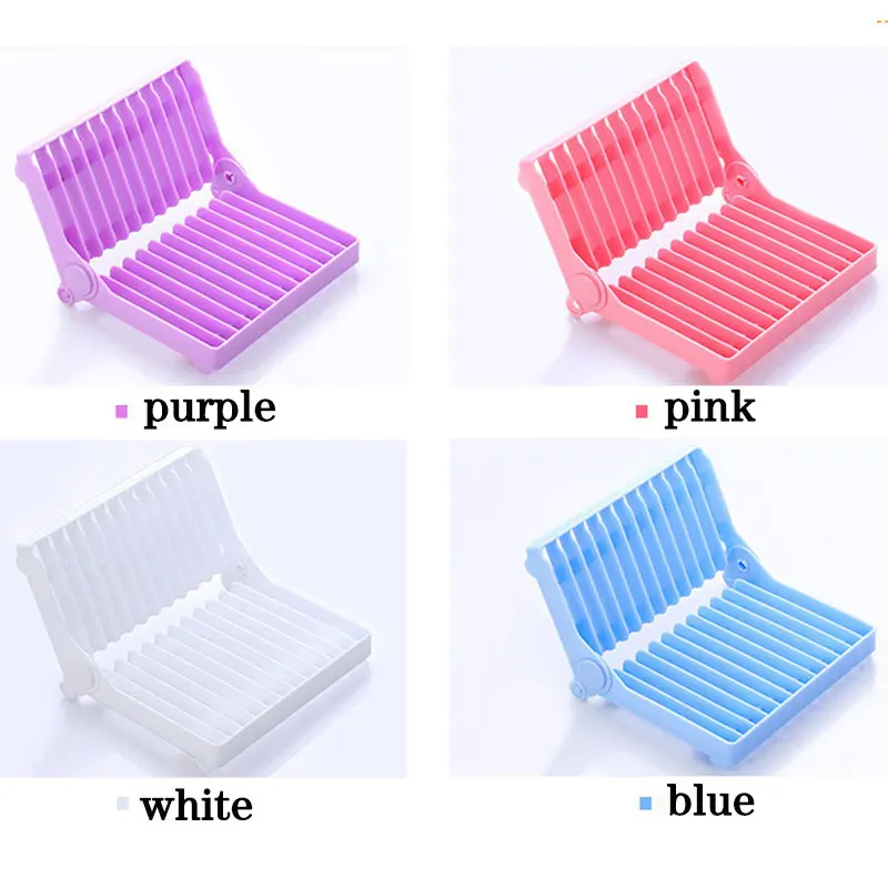 Четыре цвета кухонное складное блюдо сушилка для тарелок Органайзер пластиковый