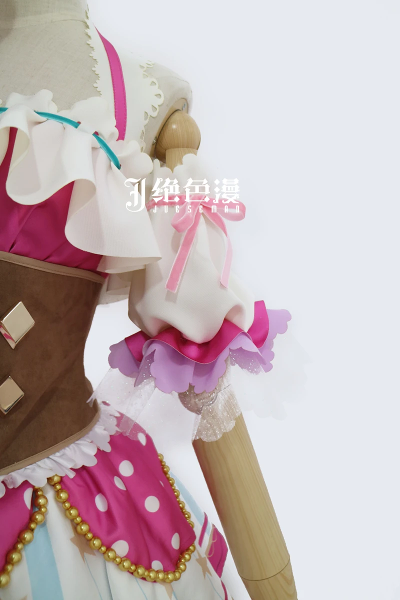 Love Live Sunshine Aqours Косплей Костюм Чика таками Рубиновая Роза макияж Kanan Matsuura Valentine Idol женская униформа платье