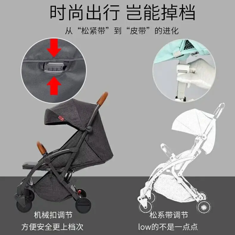 Европейская роскошная детская коляска-двойка может сидеть и отстегиваться