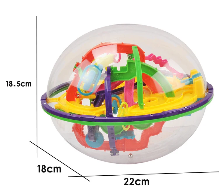 208 шагов 3D волшебный Интеллектуальный шар мраморная головоломка игра perplexus
