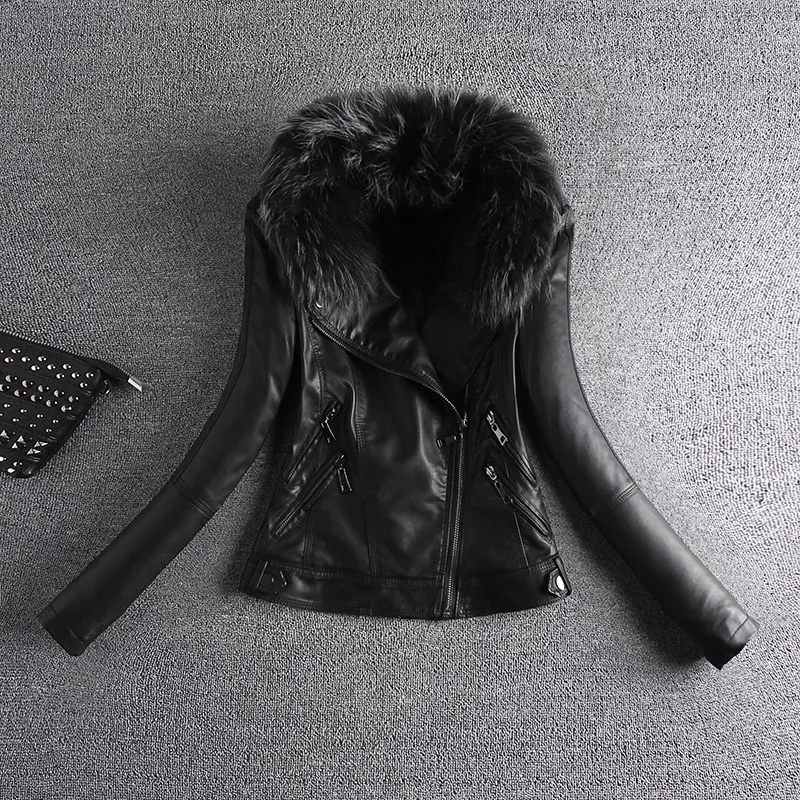 2018 Акция Chaquetas De Cuero Mujer кожаная куртка для женщин 2xl 3xl женская из искусственной