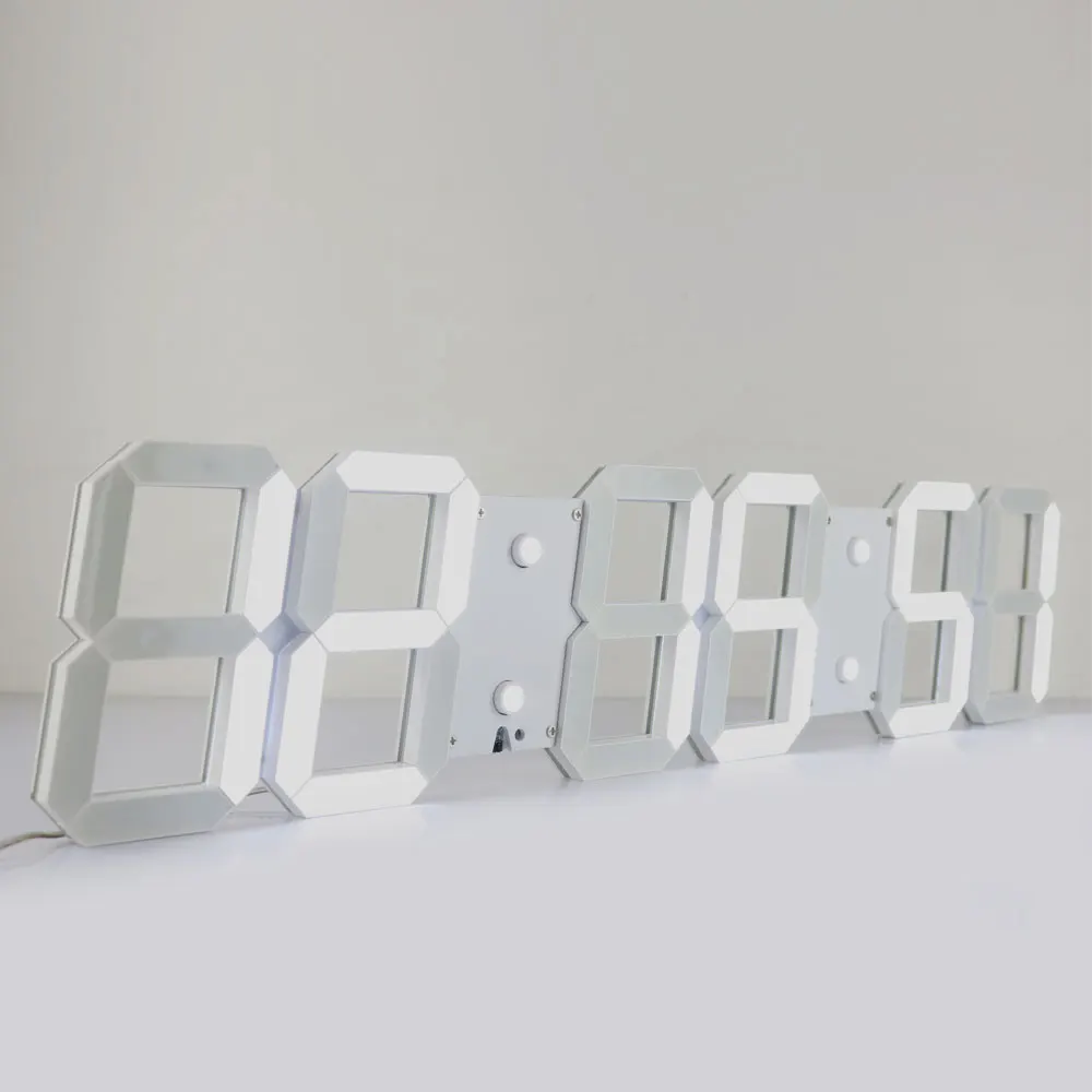 Акция! Большой цифровой Светодиодный Дисплей Настенные Часы Современный Дизайн