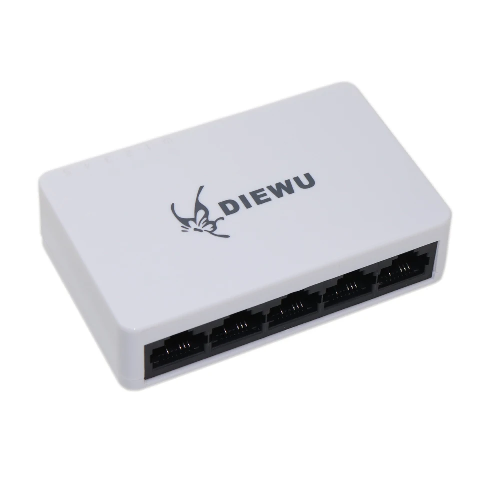 10/100 Мбит/с 5 Порты и разъёмы Fast Ethernet LAN RJ45 сетевой коммутатор хаб настольное коммутатор Ethernet сплиттер Plug and Play