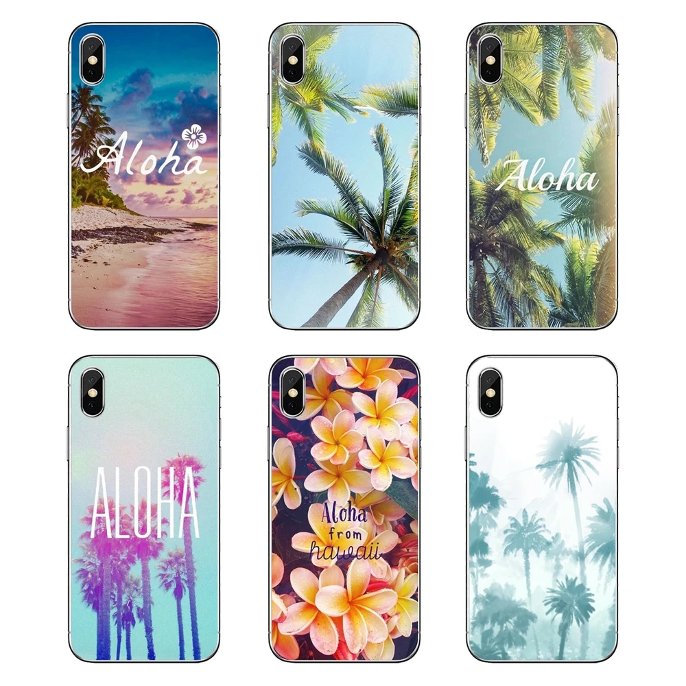 Для Huawei Honor 8 8C 8X9 10 7A 7C mate 20 Lite Pro P Smart Plus в гавайском стиле с изображением пальм