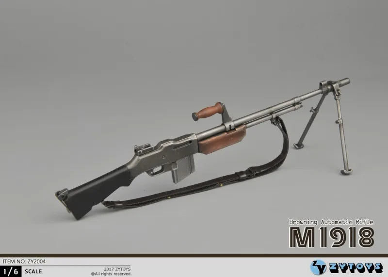 Автомат для винтовки ZYTOYS ZY2004 1/6 M1918 BAR Browning военное оружие реквизит HT PH TBL 12 дюймов