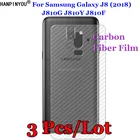 3 шт.лот для Samsung Galaxy J8 (2018) J810G J810Y 3D Нескользящая прозрачная защитная пленка из углеродного волокна для задней панели экрана, защитная наклейка