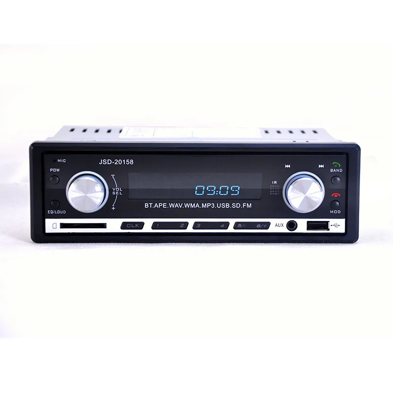 Новинка, 12 В, автомобильный стерео fm-радио, MP3 аудио плеер, поддержка Bluetooth, телефон с USB/SD, MMC портом, автомобильная электроника, In-Dash 1 DIN