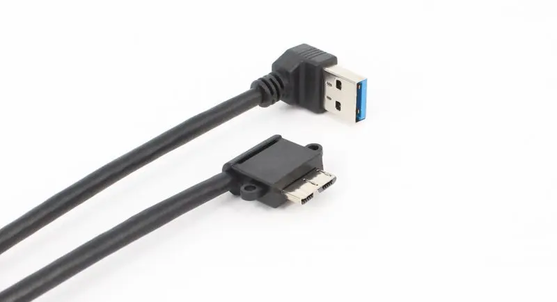 USB 3.0 UP 90 Angled Type A Male to Micro Left B Data Adapter Cable | Электроника