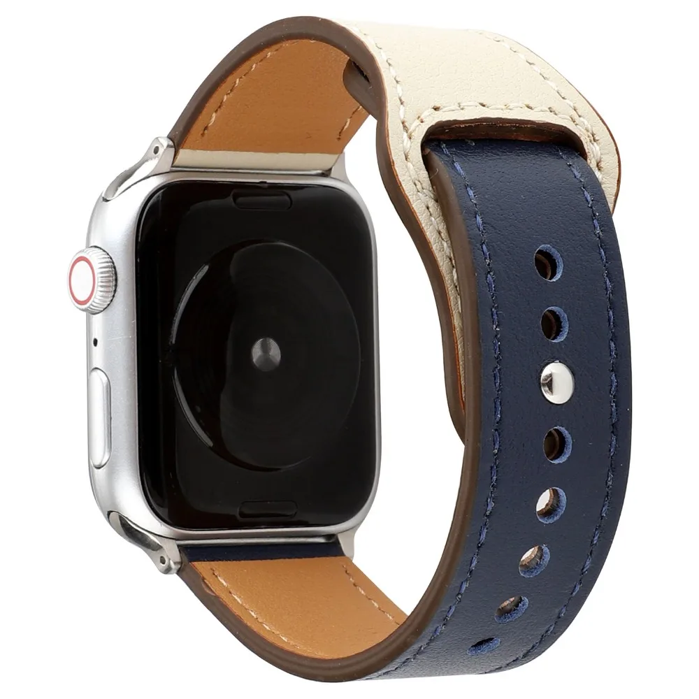 Модный ремешок с застежкой для Apple Watch 38 мм 40 мм 42 мм 44 мм кожаный ремешок для Iwatch серии 1 2 3 4 кожаный ремешок для часов