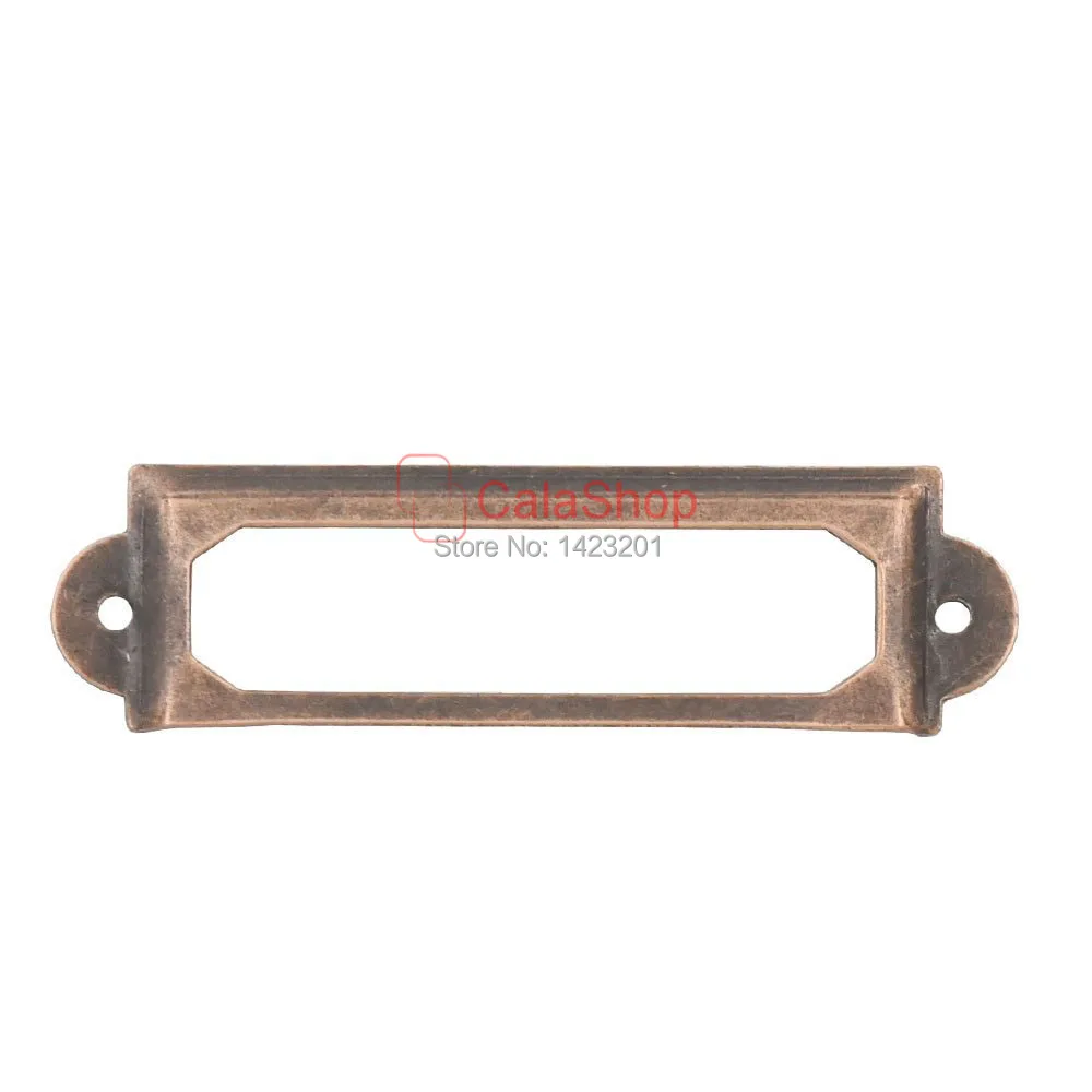 50 шт./лот ярлык для ящиков бирка офисных папок ручка шкафа держатель карт с винтом