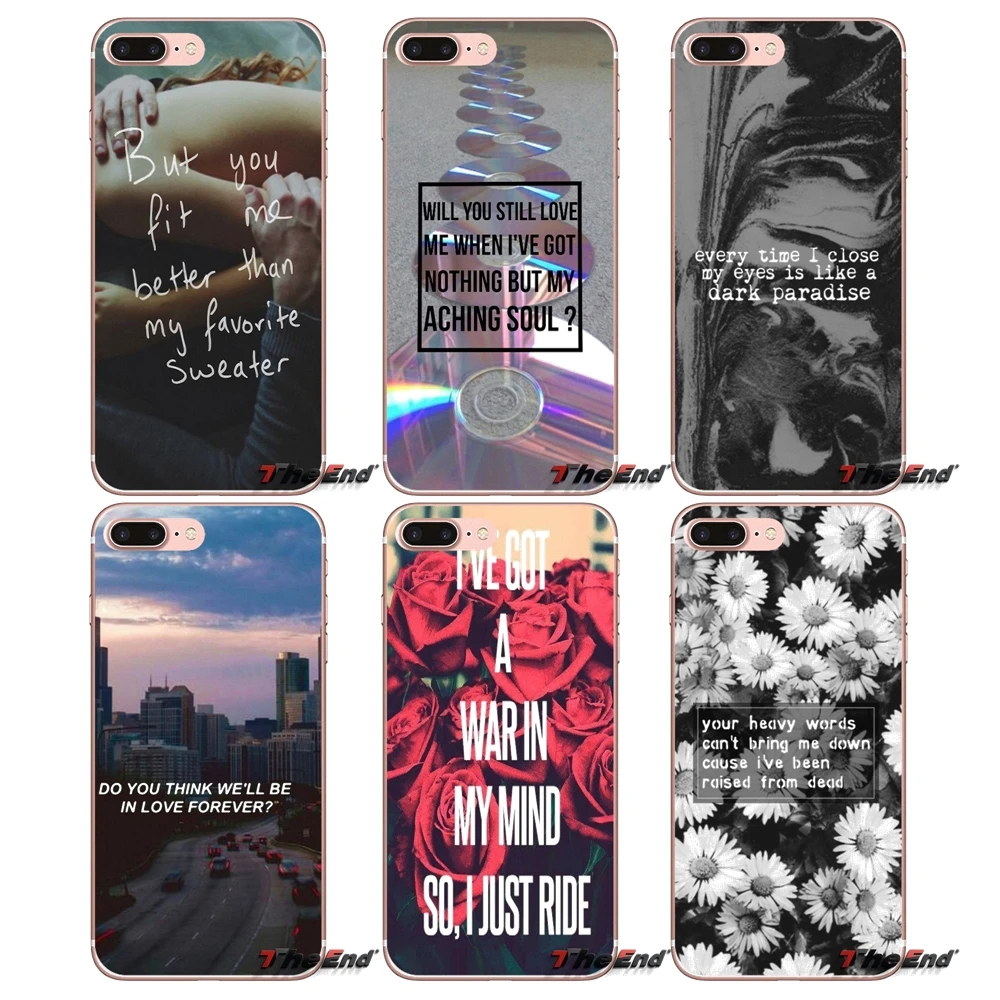 Силиконовый чехол из ТПУ для Samsung Galaxy S3 S4 S5 MINI S6 S7 edge S8 Plus Note 2 3 4 5 Grand Core Prime lana del rey lyric