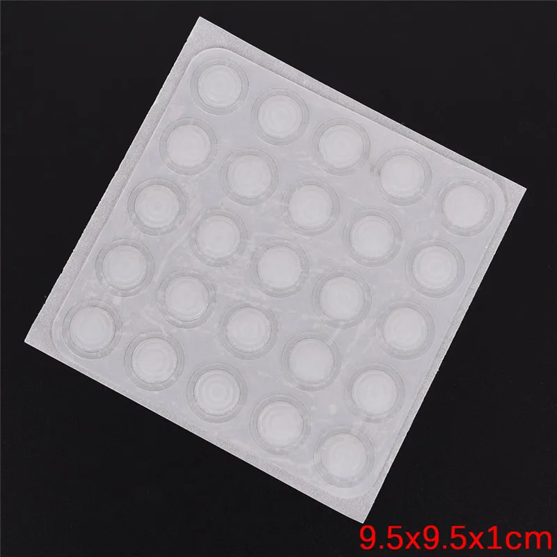 25pcs Transparent Silicone Label Sticker Gel Polish Color Button UV Adhesive Paster Manicure Nail Art Tool | Красота и здоровье