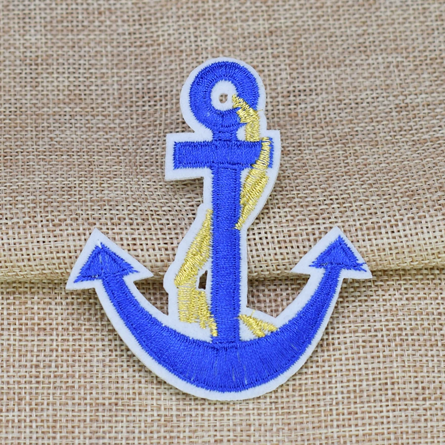 Якорь морские патчи для одежды утюжок на значки одежд железные-на парчи
