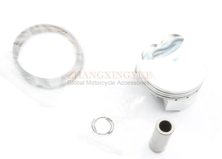Piston Kit 63 мм 4-клапан/4 в большой диаметр производительность комплект и привод в сборе и+ 3 мм коленчатый вал для GY6 GP110 125 150 обновление до 200cc 4Т 157QMJ - Цвет: Piston Kit