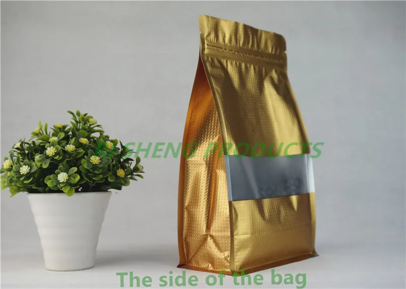 10 шт матовые золотые восьмисторонние герметичные алюминиевые фольги стоячие