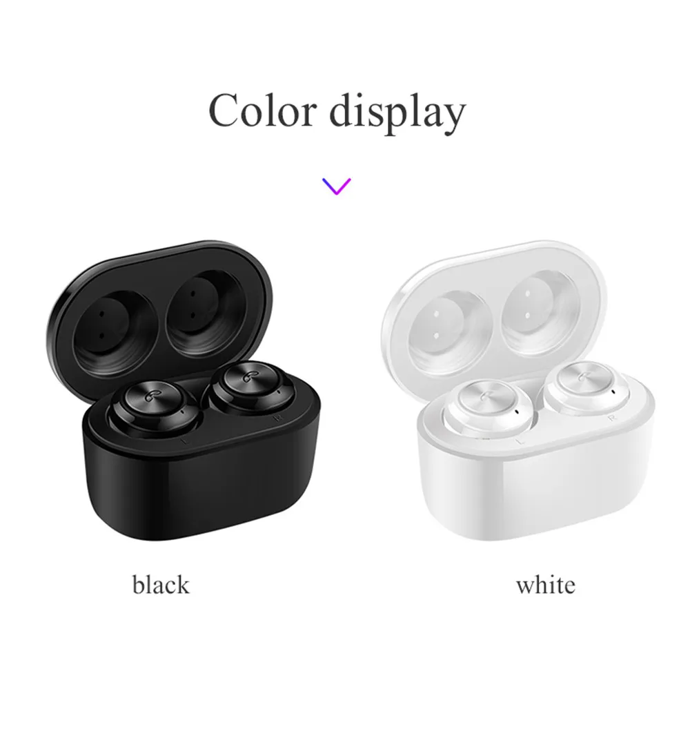 TWS Bluetooth наушники-вкладыши 3D стерео Беспроводная Bluetooth 5,0 гарнитура с микрофоном зарядная коробка спортивные наушники для всех смартфонов