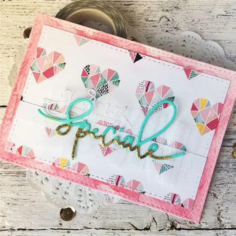 GJCrafts ограниченная польза письмо металла резки штампы Новый 2019 Крафтовая окраска