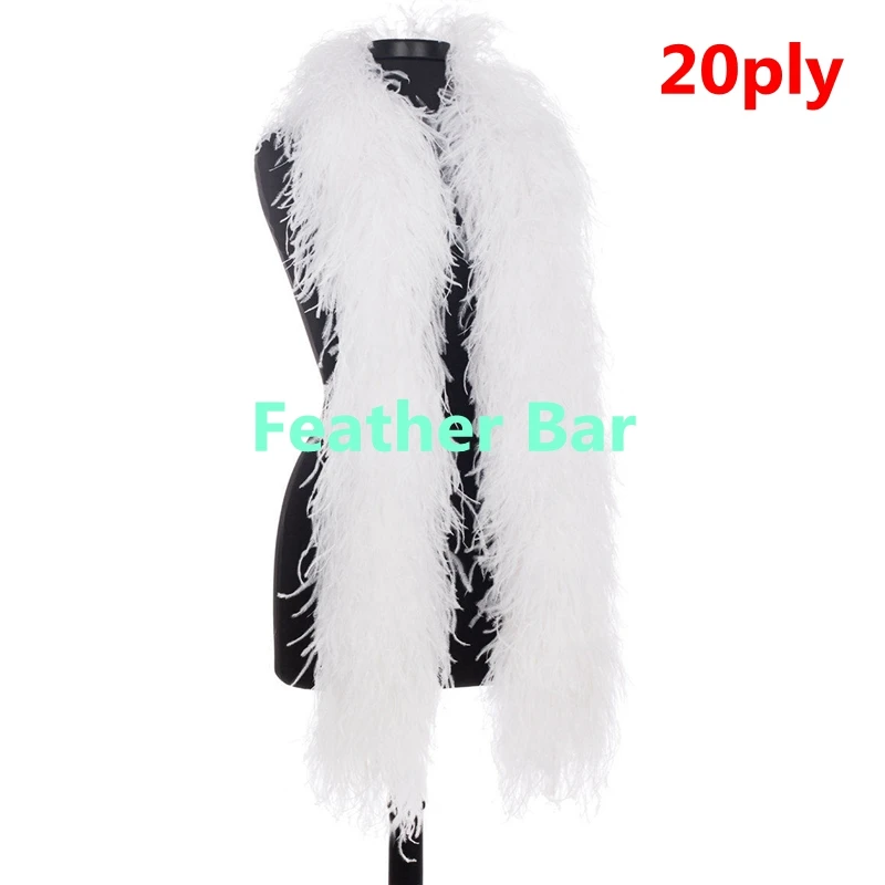Горячая продажа 10 метров Высокое Качество Белоснежка отбеленные страусиные