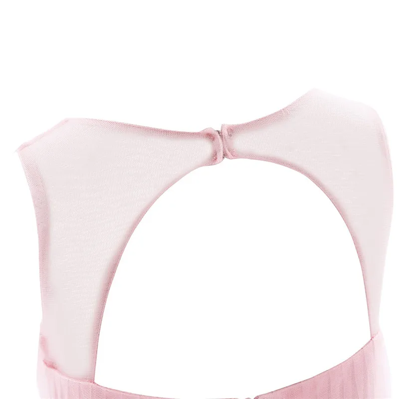 Платье принцессы для девочек детское платье с цветочным принтом и вырезом на