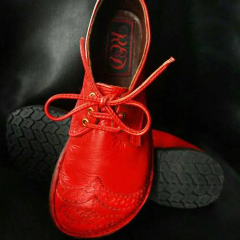 RIZABINA/обувь в британском стиле Женская Удобная Обувь на мягкой плоской подошве