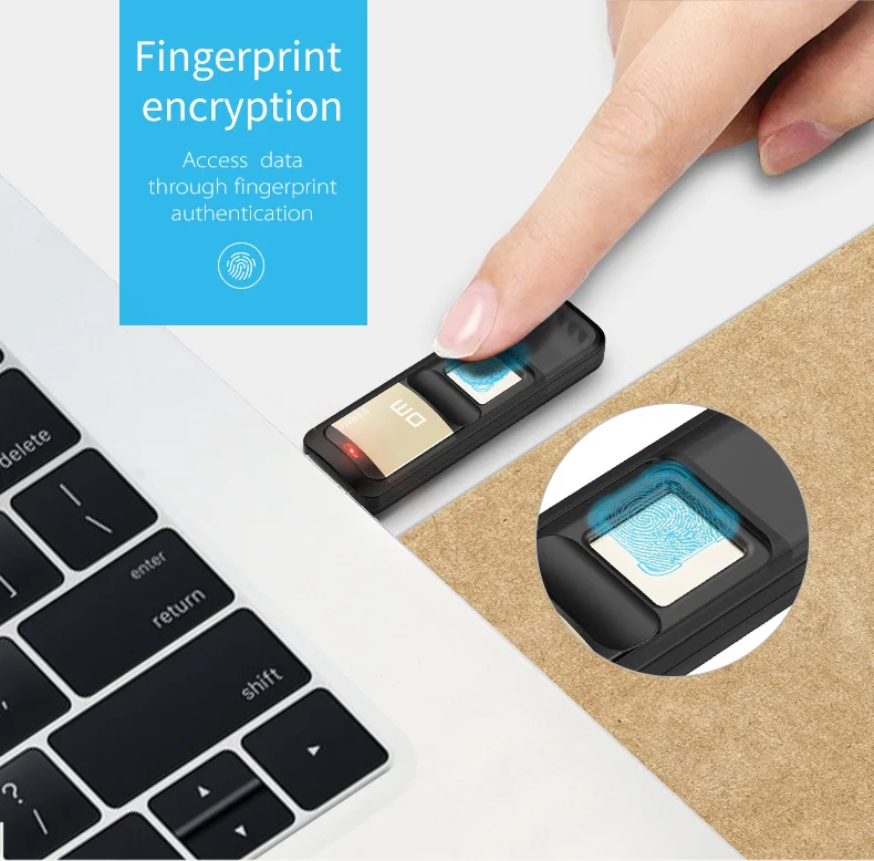 DM PD061 USB3.0 32GB 64GB U дисковое устройство для хранения USB флеш-накопитель с функцией шифрования отпечатков пальцев Золотой/Серебряный C