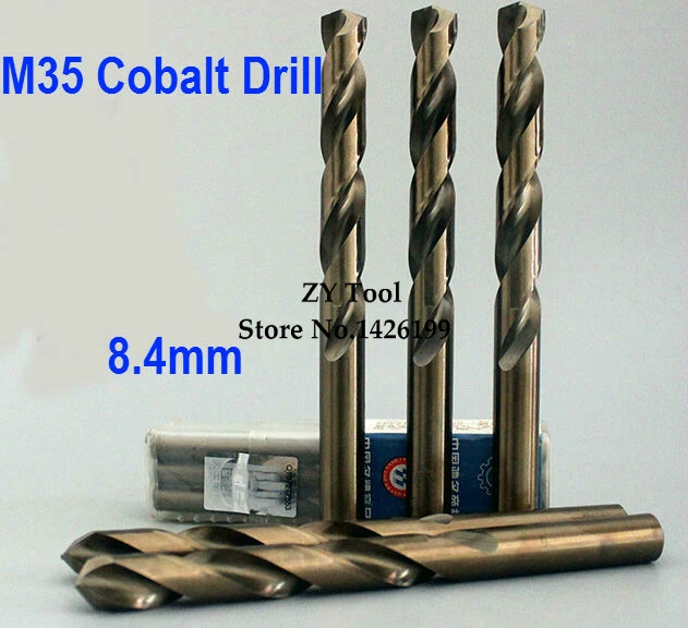 

5PCS TG 8.4mm cobalt high speed steel straight shank drill Hep flowers Hep flowers stainless steel straight shank drill