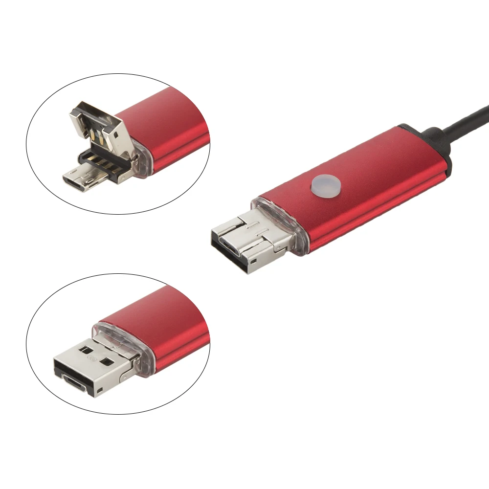 USB камера эндоскоп для Android 1/2/5/10 м 8 мм 720P|Камеры видеонаблюдения| |