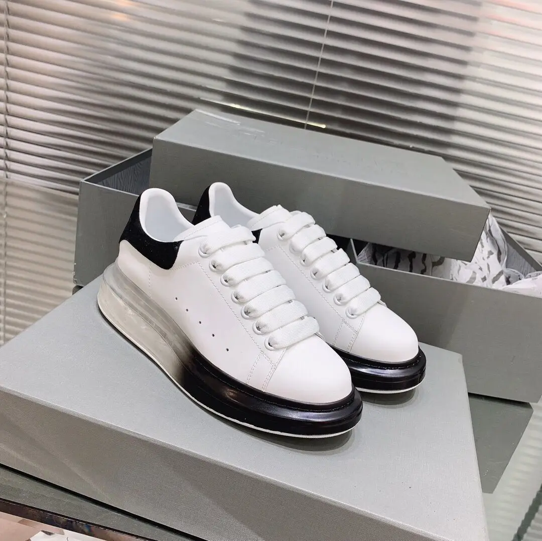 Buono Scarpe/популярные женские кроссовки из натуральной кожи; Повседневная кружевная обувь на платформе; Прозрачный каблук; женские брендовые кроссовки;