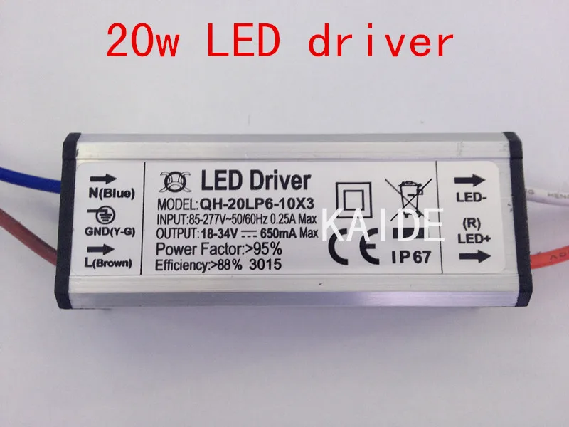 20 Вт светодиодный драйвер источник питания выходная мощность 18 34 в 600 мА PF&gt 0 95 IP67