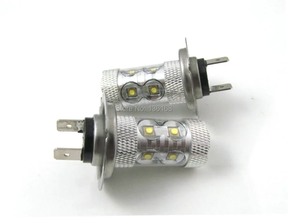 Светильники Super Branca Luz Tipo H7 Farol Led Cree Chips 60w 12v ~ 24v Бесплатная доставка 2 шт.|super branca|lampada