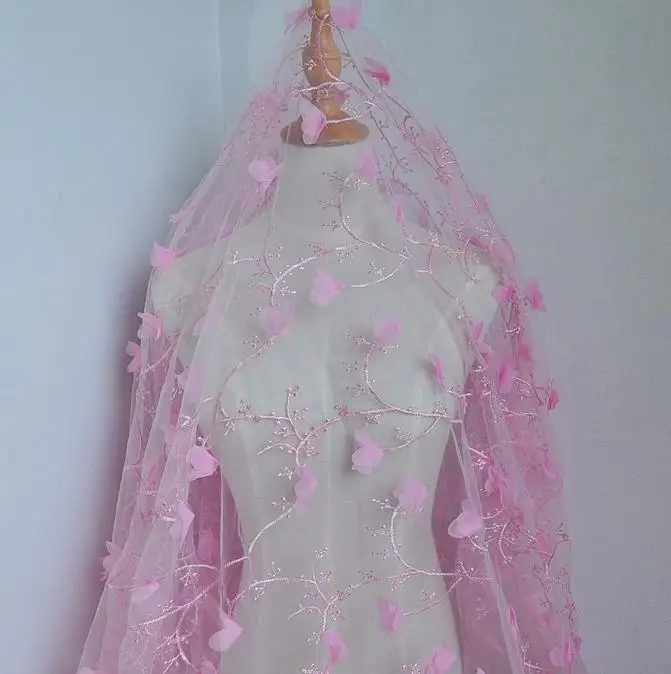 pink Сиреневые вечерние платья с высоким воротом и длинным рукавом, 3D Цветочная аппликация, сексуальные боковые разрезы Illusion Sheer, вечерние кружевные платья для женщин - Цвет: pink