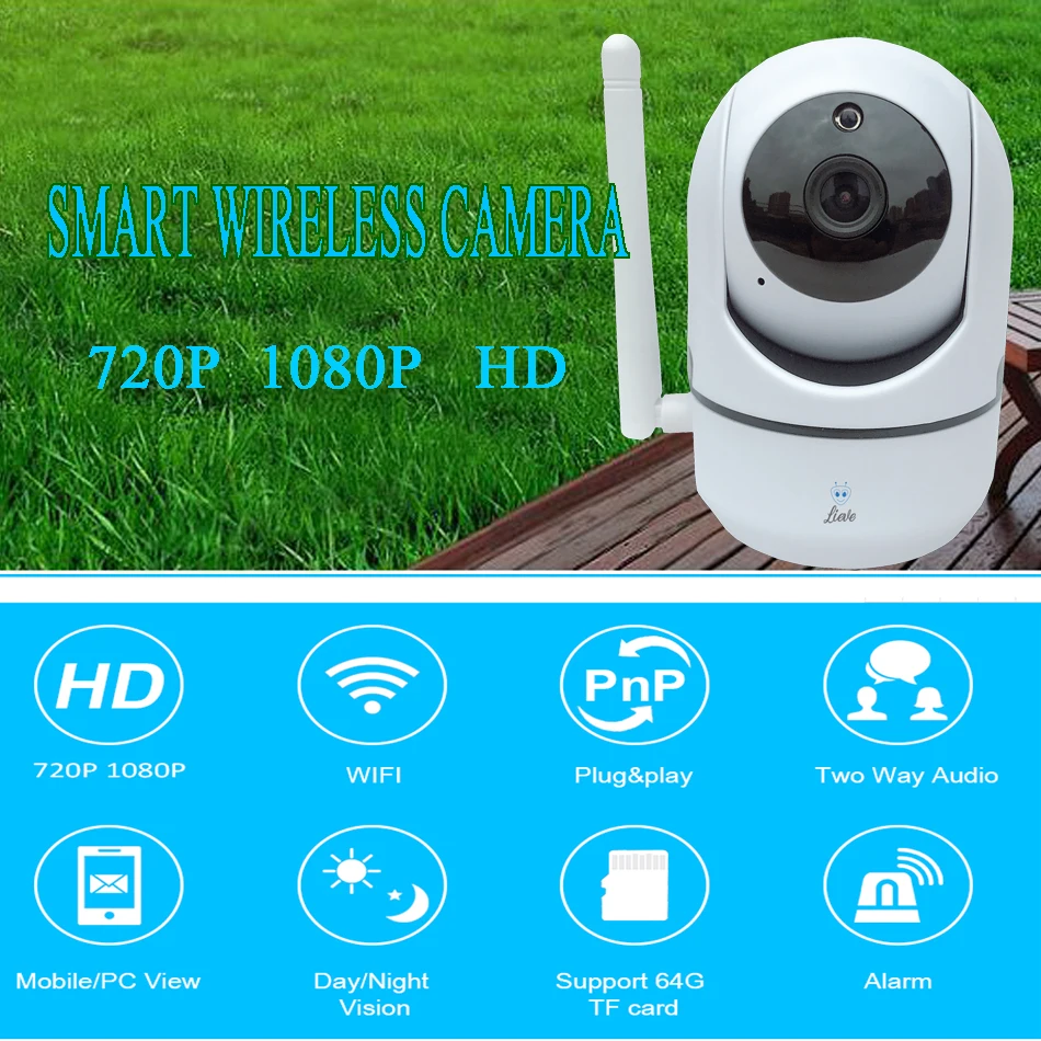 Беспроводная IP-камера 1080P облачная Wi-Fi Смарт-камера с автоматическим