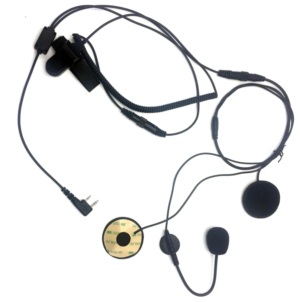 Микрофон для мотоциклетного шлема JXEJXO 2 Pin PTT микрофон Kenwood BAOFENG 888S 5R WOUXUN TYT Ham радио