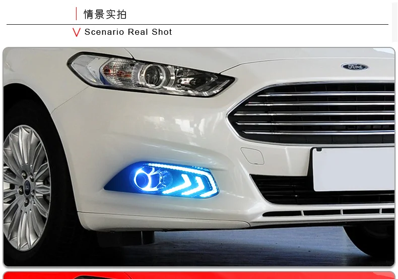 DY_L стайлинга автомобилей день беговые кроссовки nikeeinglys светильник для Ford Mondeo for Ford Fusion DRL 2013 туман светильник противотуманный фонарь светодиодный DRL Ангельские глазки